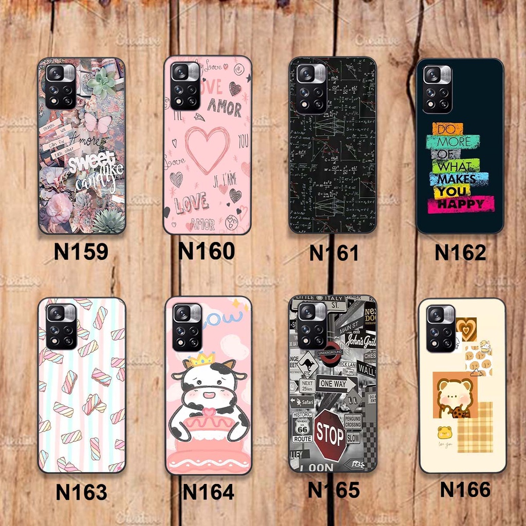 Ốp điện thoại Redmi Note 11 / Note 11S /Redmi Note 11 Pro 5G lưng nhựa viền silicon in hình