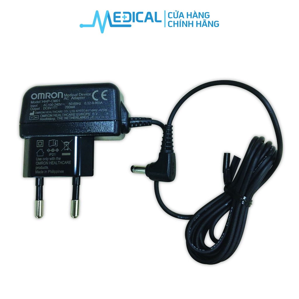 Bộ đổi nguồn điện Ac-adaptor OMRON dùng cho máy đo huyết áp bắp tay hàng chính hãng - MEDICAL