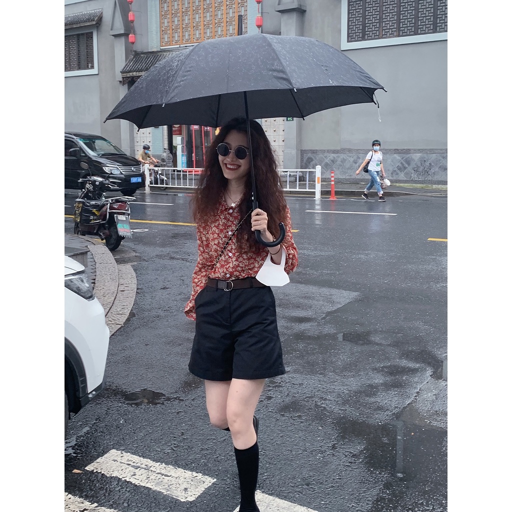 🍁🍁Áo Sơ Mi Cổ Điển Phong Cách Hồng Kông Mới Dành Cho Nữ Có Xu Hướng Thích Retro🍁🍁
