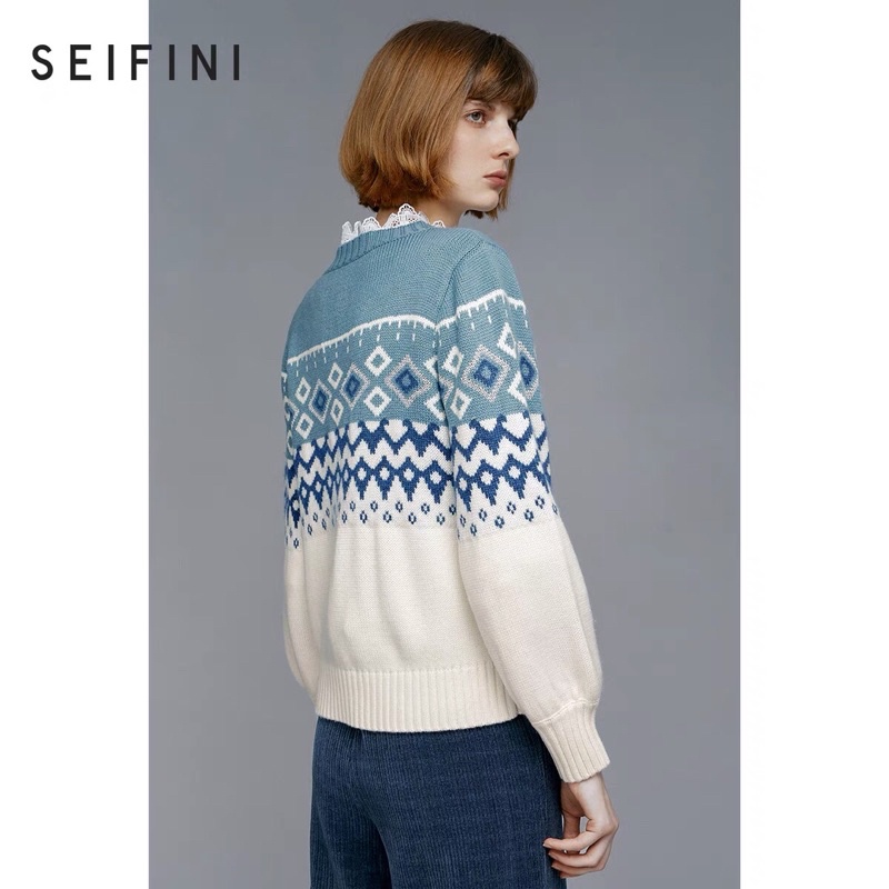 Áo len hoạ tiết Seifini