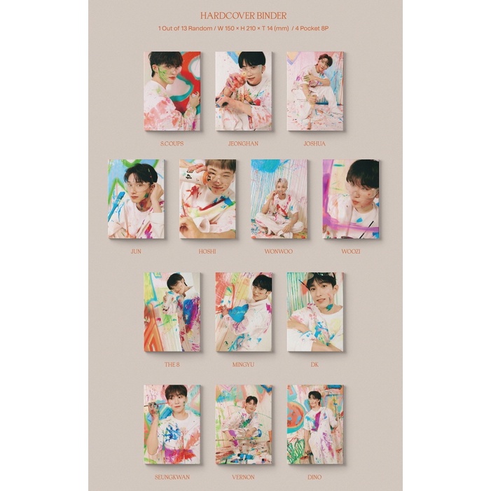 Bộ ảnh SEVENTEEN, BINDER sổ card Face The Sun