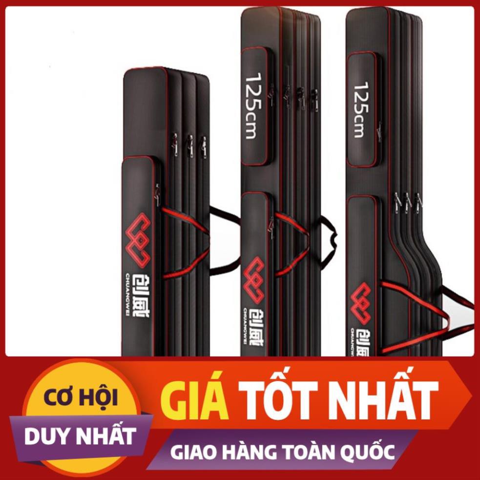 bao đựng cần 3 ngăn kèm 2 túi phụ chất liệu chống thấm nước