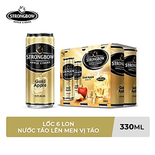 [VỈ 6 LON]Nước táo lên men StrongBow