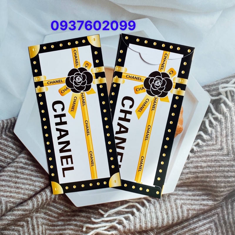 Xấp 10 bao lì xì thương hiệu sang chảnh - giấy C150, bao lì xì tết