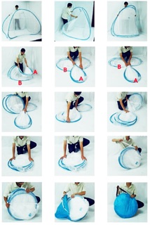 Màn chụp tự bung đỉnh chóp đủ size (1m6-2m2)x2m  siêu bền