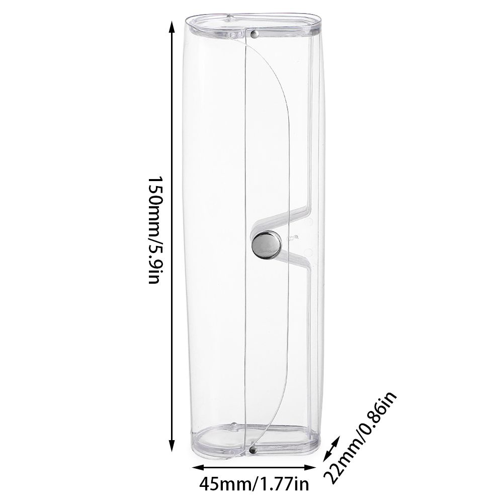 Hộp đựng mắt kính bằng nhựa trong suốt chống thấm nước bền bỉ tiện lợi cho nam và nữ