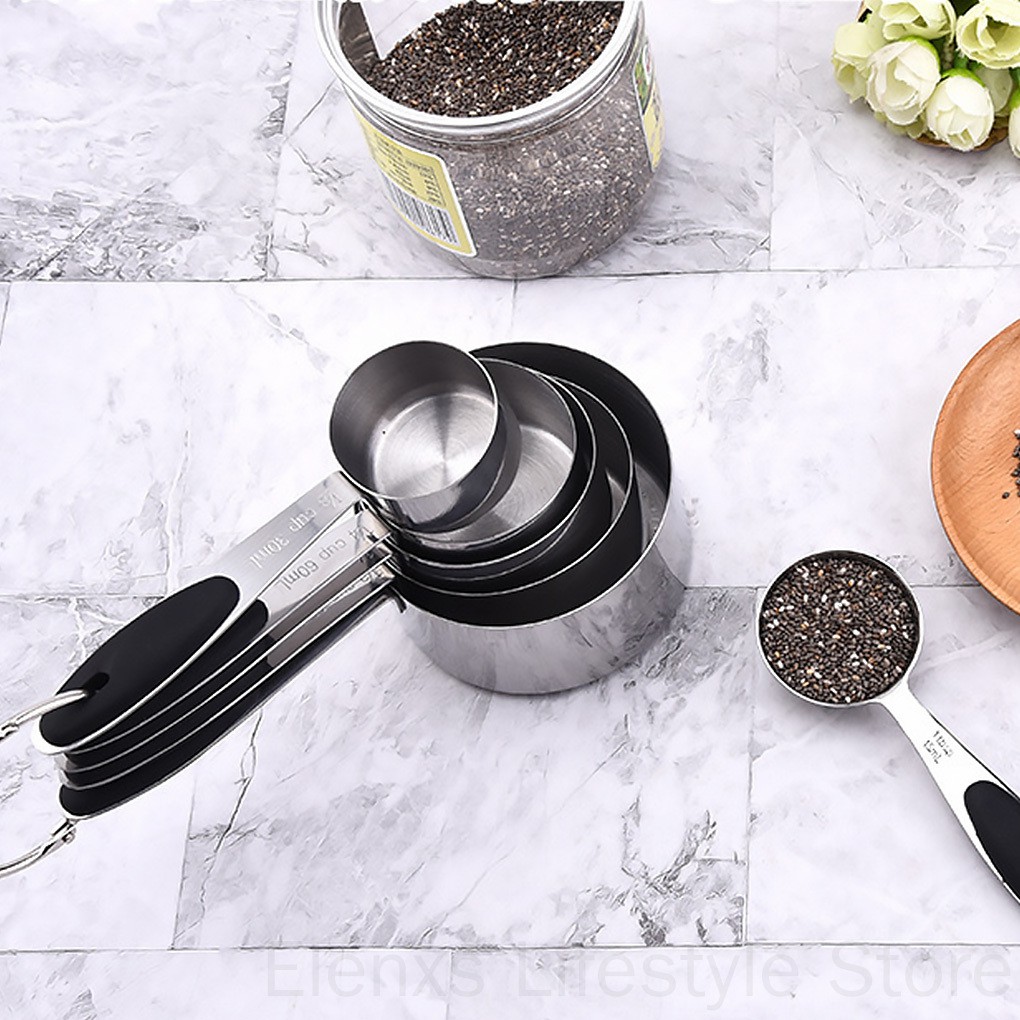 Bộ 10 Muỗng Đo Lường Chất Liệu Thép Không Gỉ