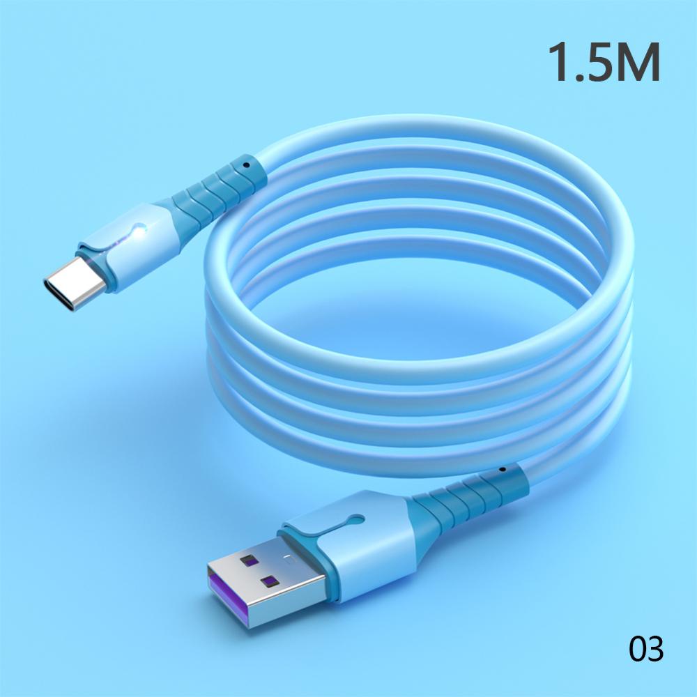 Cáp Sạc Nhanh DIGIFOUNDER Type-C Bằng Silicon Cho Điện Thoại Android Xiaomi Samsung Huawei V2X6