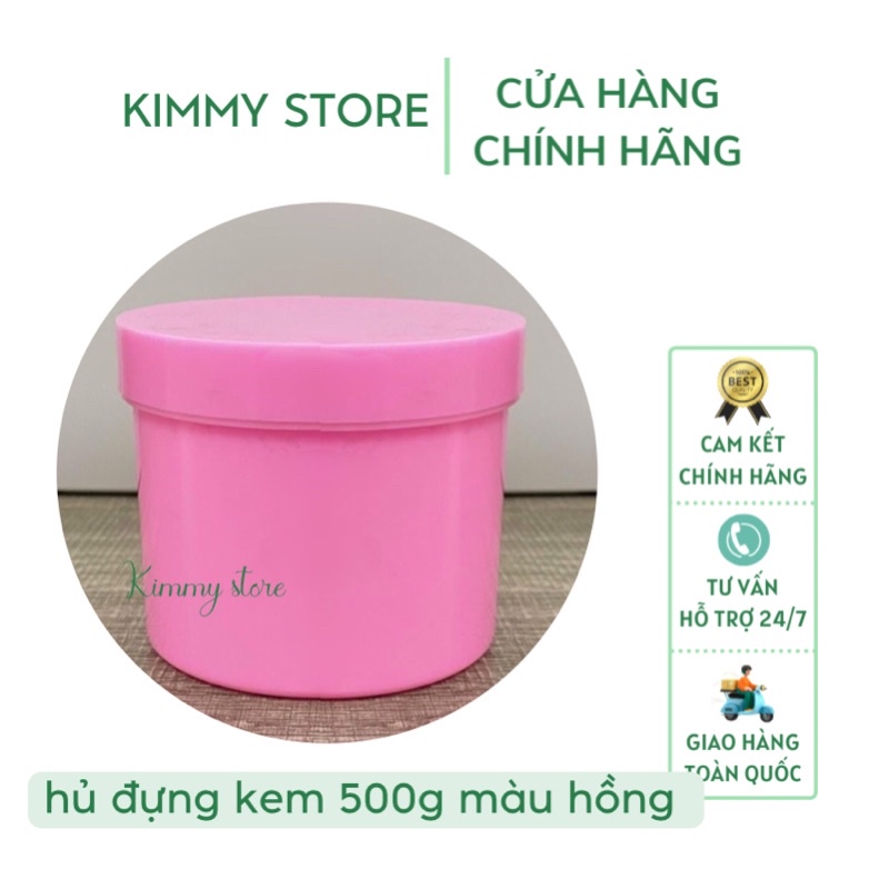 Hủ đựng kem 500g đủ màu