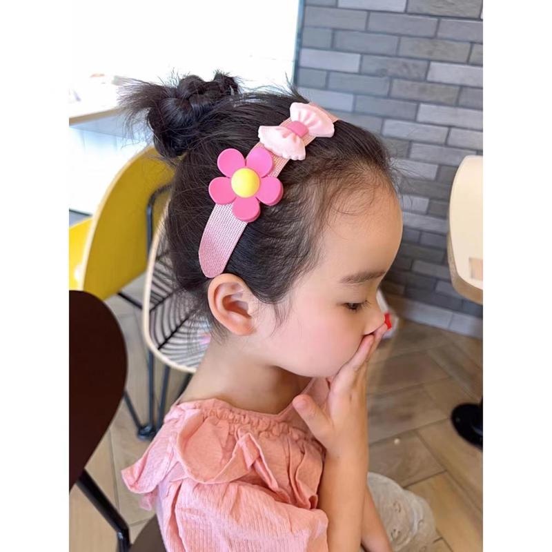 Băng Đô Cài Tóc Họa Tiết Hoa Thời Trang Cho Bé
