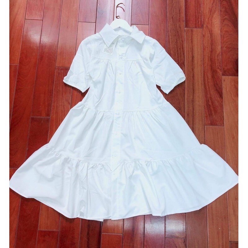 Váy Sơ Mi Trắng, Nữ Cộc Tay,  Đầm Babydoll Nữ Tay Lỡ Dáng Lửng, Váy sơ mi dáng dài,váy babydoll, váy sơ mi, SIÊU XINH | BigBuy360 - bigbuy360.vn