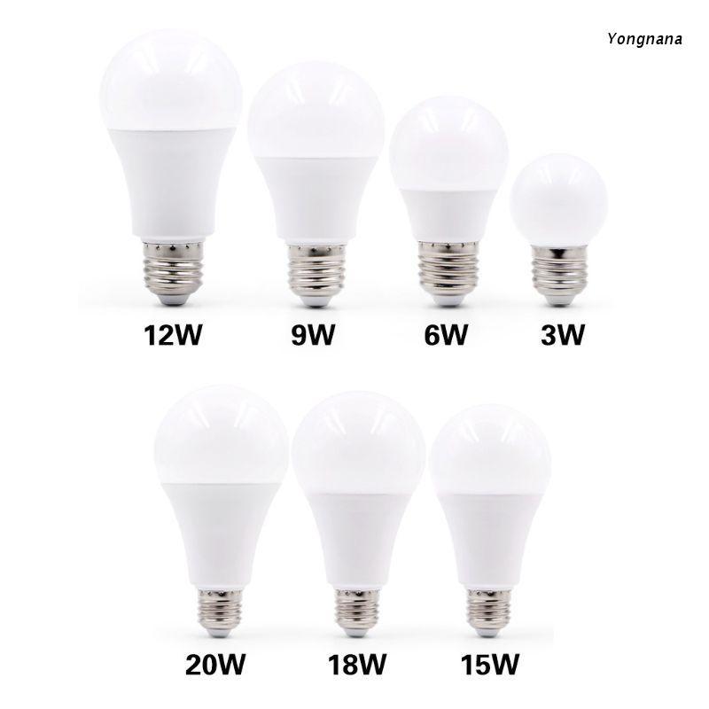 Bóng đèn LED E27 3W 5W 6W 7W 9W 12W 15W 18W AC 220V