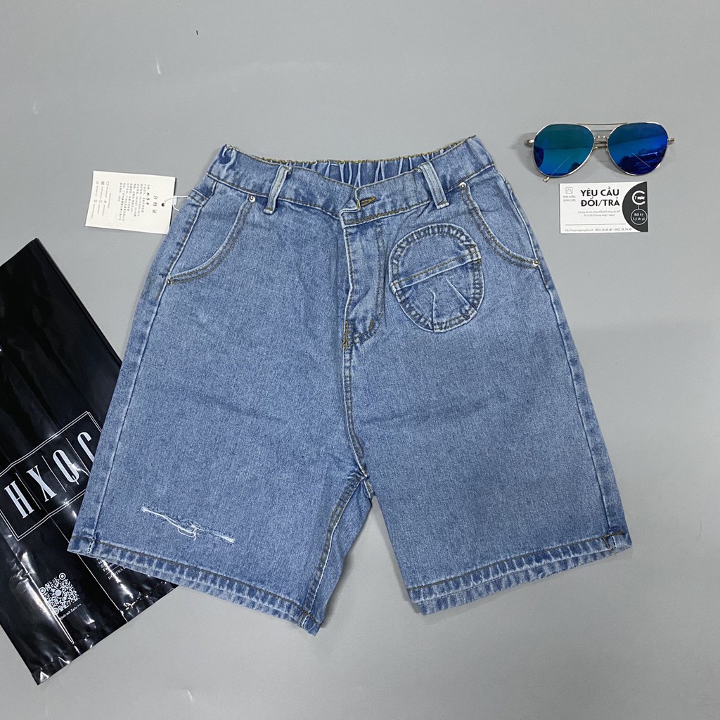 [Có size lớn] Quần shorts jeans nữ Ulzzang Quảng Châu QLJ20 (có size đại)