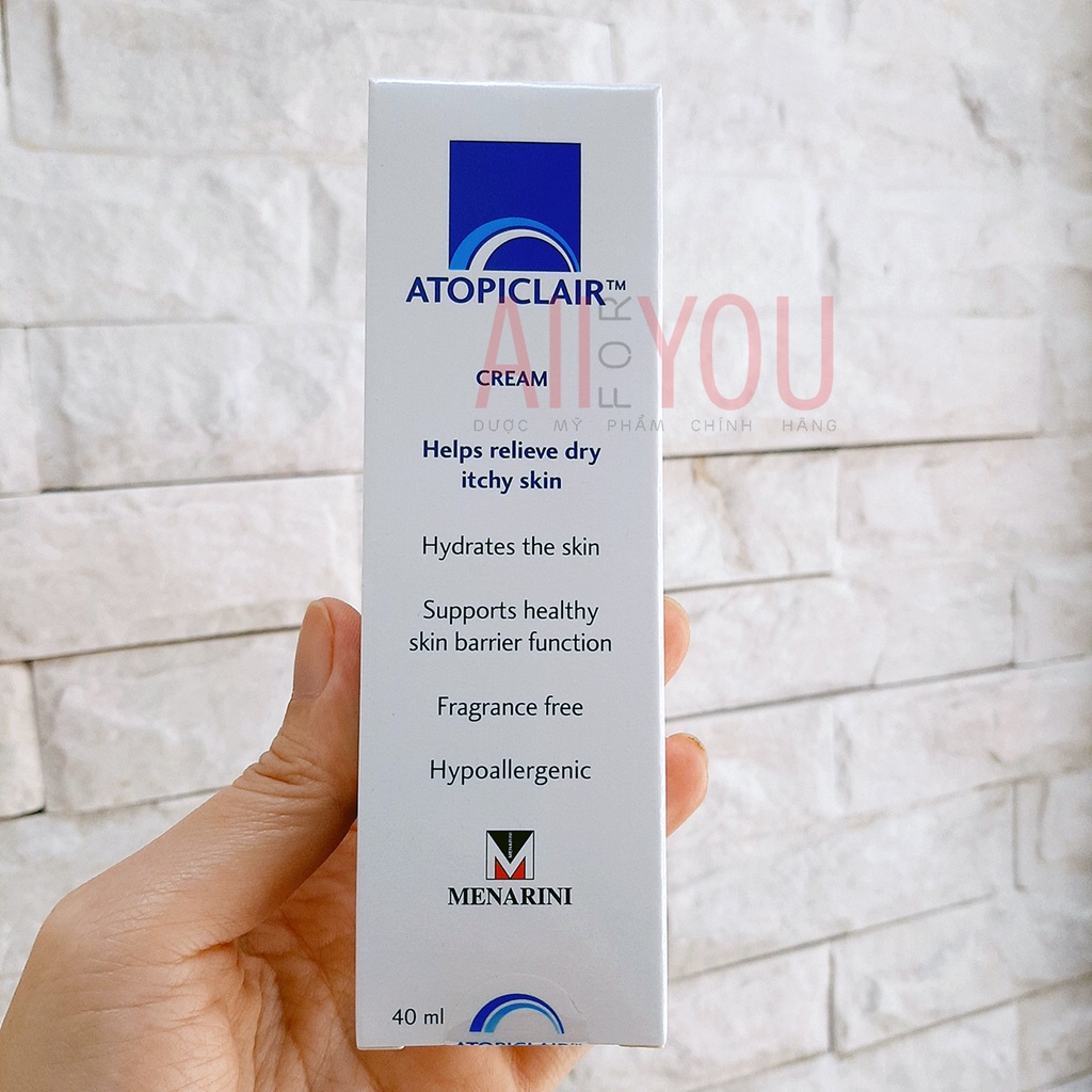 ATOPICLAIR Cream Helps Relieve Dry Itchy Skin 40mL - Kem Dưỡng Ẩm Da, Giảm Ngứa, Khô Rát.