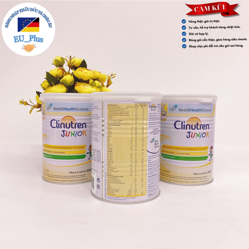 SỮA BỘT CLINUTREN, 400g. HÀNG SẢN XUẤT TẠI NGA . HÃNG NESTLE