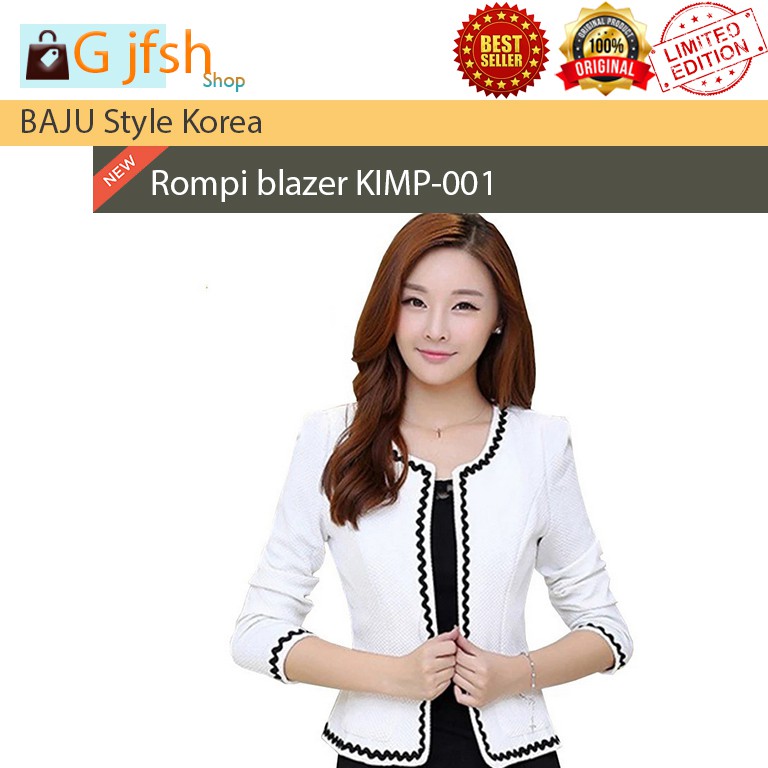 Áo khoác Blazer phối ren phong cách Hàn Quốc chất lượng cao