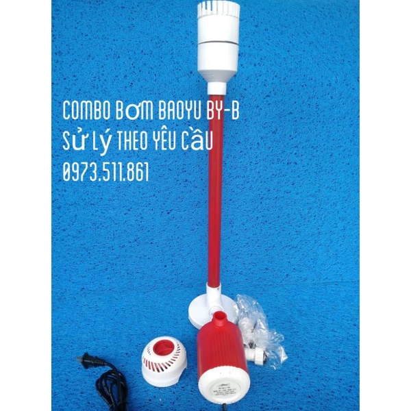 Bơm BaoYu BYB 104 + bộ hút mặt và hút đáy cho bể và hồ cá