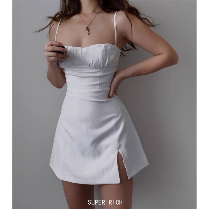 ĐẦM 2 DÂY XẾP NGỰC XẺ ĐÙI