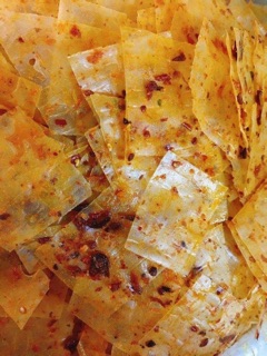 Bánh tráng sate / sate bò