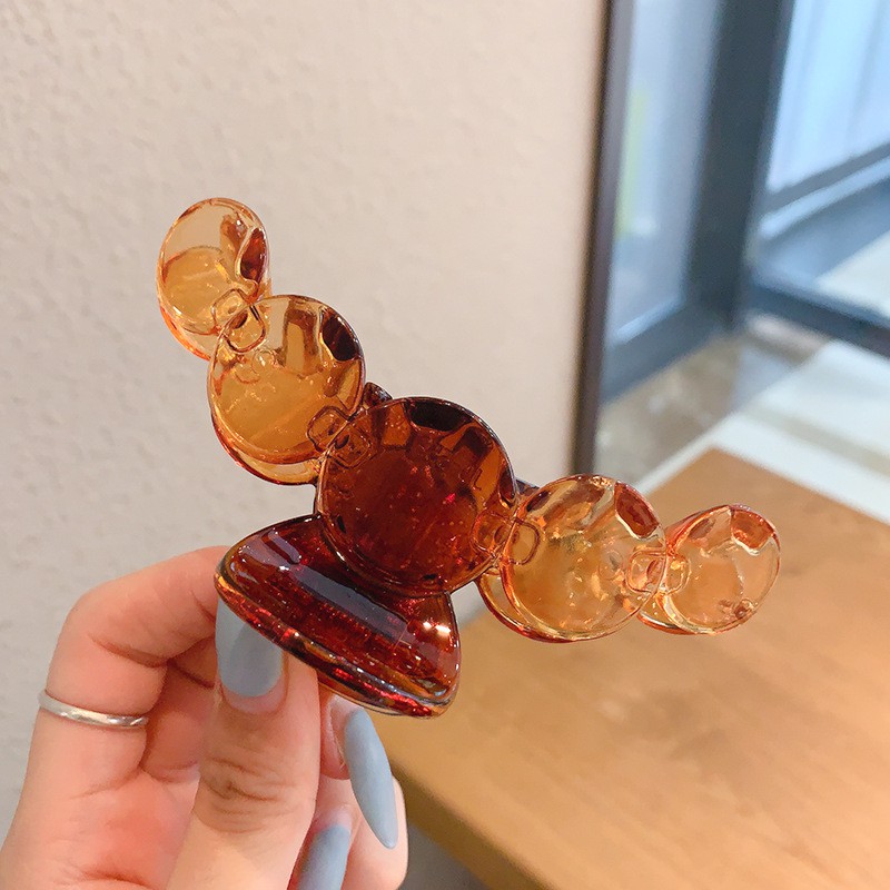 Kẹp tóc bóng cỡ lớn dáng dài thiết kế 5 hình tròn nối nhau [ MÃ C601 ]