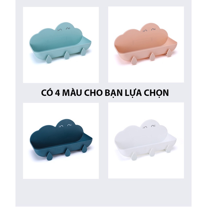 Khay để đồ dán tường hình đám mây chất liệu ASB siêu bền -  thiết kế nhỏ gọn đa năng