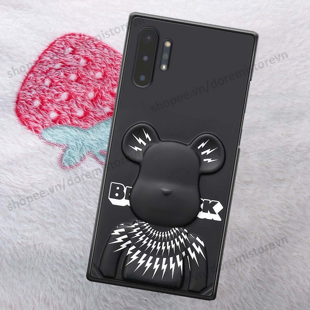 Ốp lưng Samsung Note 10 / Note 10 Plus / Note 10+ hình kaws, kith, bear brick nổi 3D phong cách độc đáo
