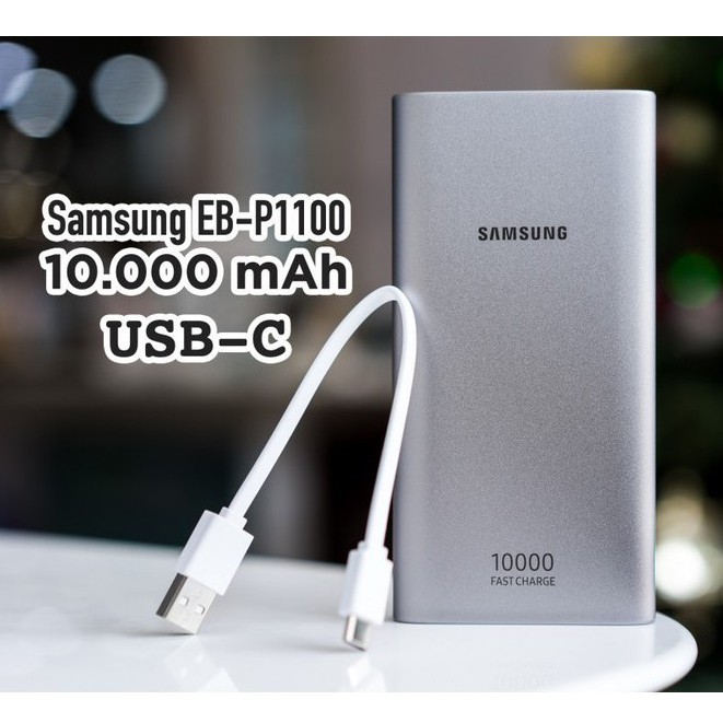 Pin sạc dự phòng Samsung 10.000 mAh công suất 15W, 2 cổng sạc l Sạc dự phòng samsung chính hãng, tương thích nhiều dòng