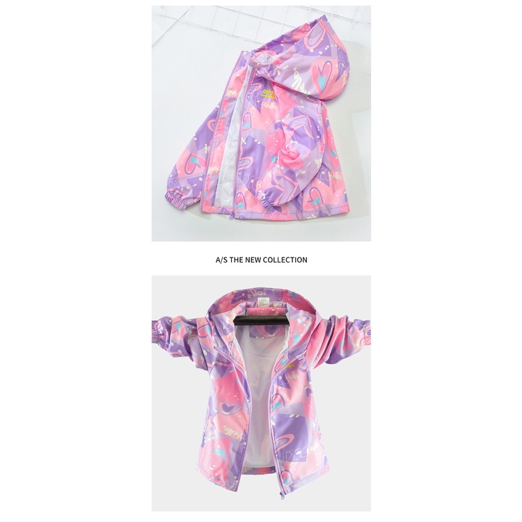 Áo khoác IQ ANGEL thiết kế mới thời trang mùa xuân thu theo phong cách phương Tây dành cho bé gái