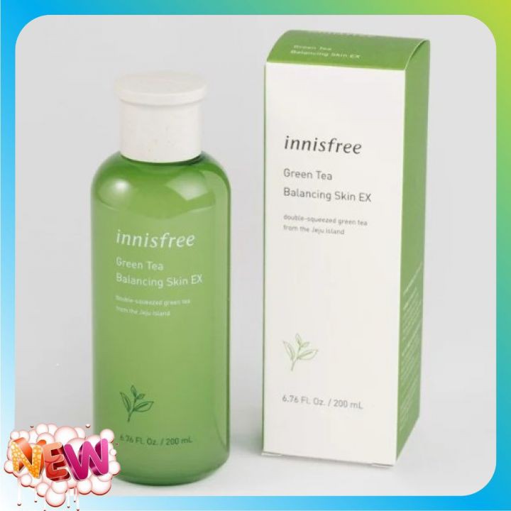 [NEW 2021] Nước Hoa Hồng Trà Xanh Innisfree Green Tea Balancing Skin EX 200ml