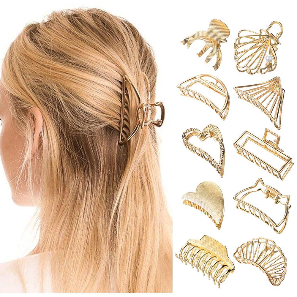 DIACHAVN Kẹp Càng Cua Bằng Kim Loại Tạo Kiểu Tóc Đuôi Ngựa Cho Nữ