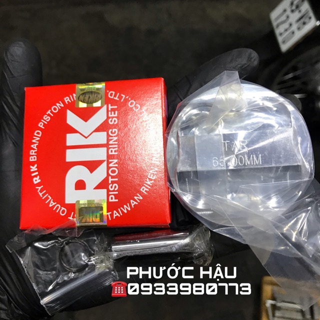PISTON FIN NÉN EXCITER 65mm TA RACING FULL BẠC RIK , ẮC PHE - HẬU RACING SHOP