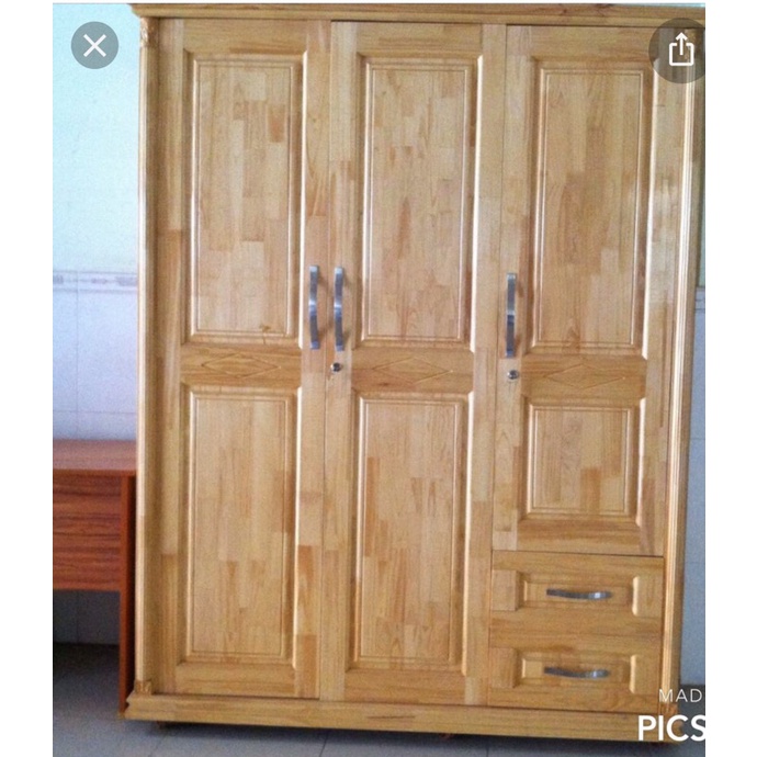 Tủ Quần Áo Gỗ Thông Tự nhiên