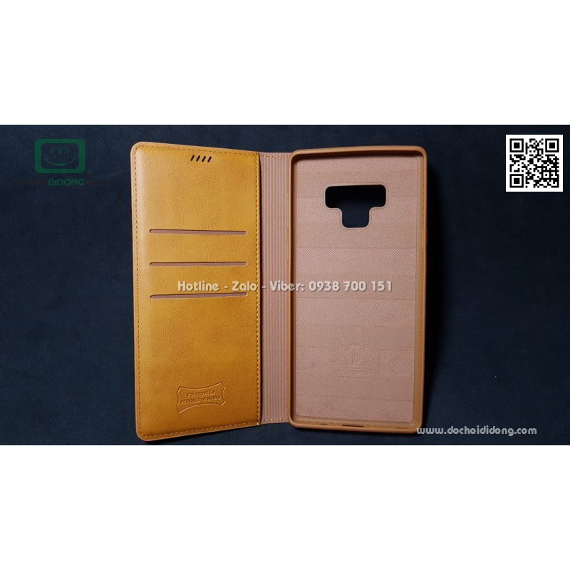 Bao da Samsung Note 9 Nuoku Gentle 2 Series vân da