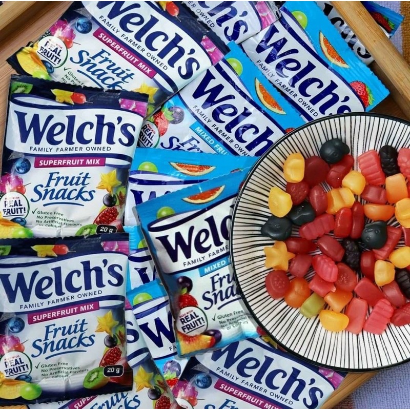 Kẹo Dẻo Fruit Snacks Welchs Bổ Sung Vitamin Thùng 90 Gói