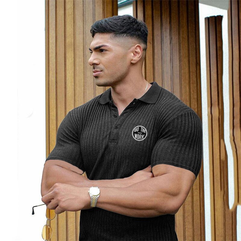 Áo polo ngắn tay dáng ôm 2021 dành cho nam