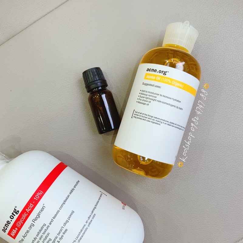 Mẫu thử🌼Dầu dưỡng da Acne.org Organic Jojoba Oil🌼