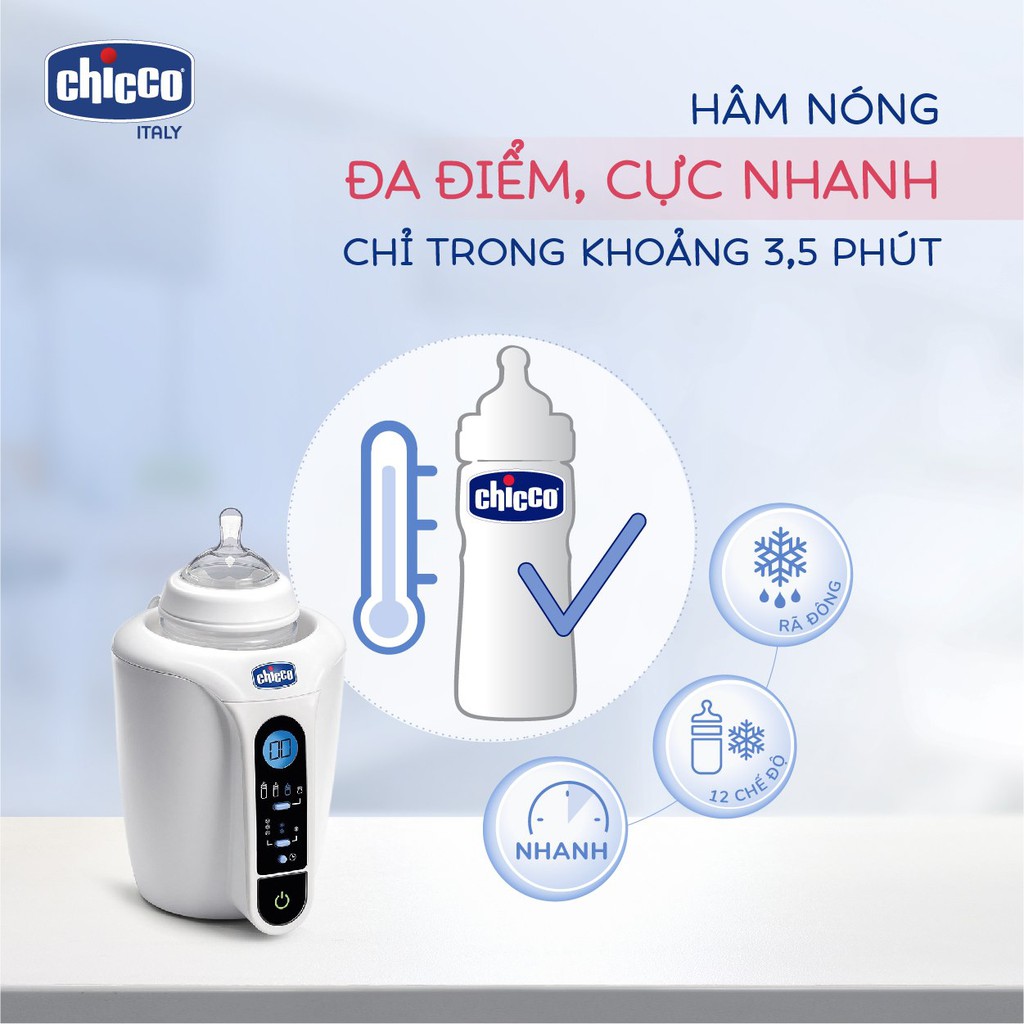 Máy Hâm Sữa Và Thức Ăn Điện Tử 7390 Chicco (CHÍNH HÃNG) CHO BÉ (CO114533)