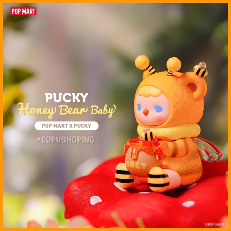 Mô hình Gấu Pucky Mật ong Honey! 🐝 We’re Home! Pucky Honey Bear Baby Pop Mart