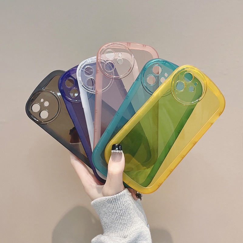 Ốp Điện Thoại Trong Suốt Màu Macaron Cho Realme C35 C11 C15 C12 C25 C25S 5 5i 5S 6i C25Y C21Y C17 C3 9i 7i