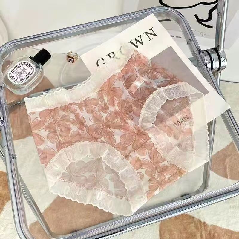 Quần Lót Lụa HÀNG CAO CẤP Tàng Hình Phối Hoạ Tiết 757