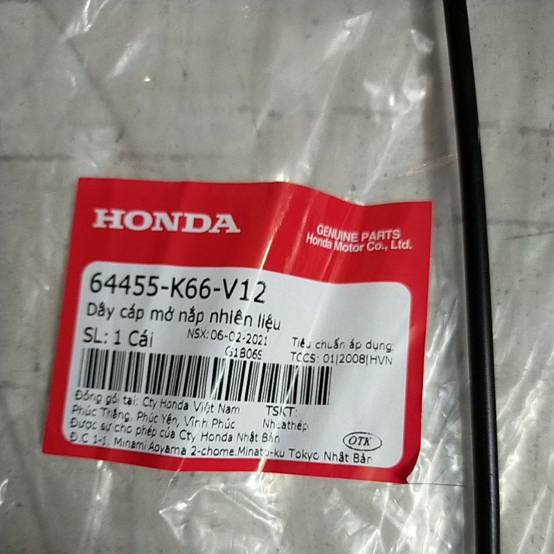 Dây mở nắp xăng Air Blade 125 2016 2017 2018 2019