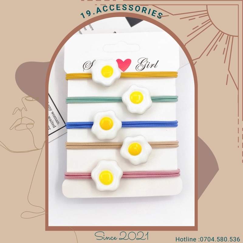 Dây buộc tóc, cột tóc đơn giản hình dễ thương 19.accessories