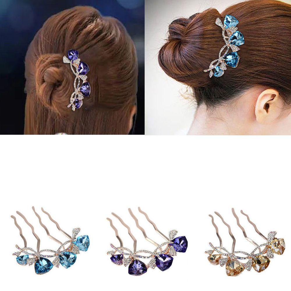 Trâm Cài Tóc Hình Hoa Sang Trọng Cho Cô Dâu