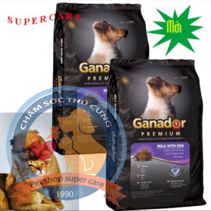 COMBO 2 GÓI-THỨC ĂN CHÓ CON GANADOR PREMIUM 400GR VỊ SỮA VÀ DHA