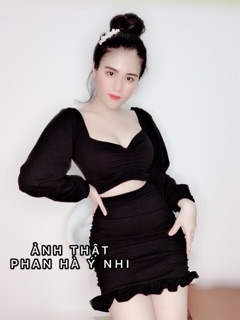 Set áo tay dài + chân váy