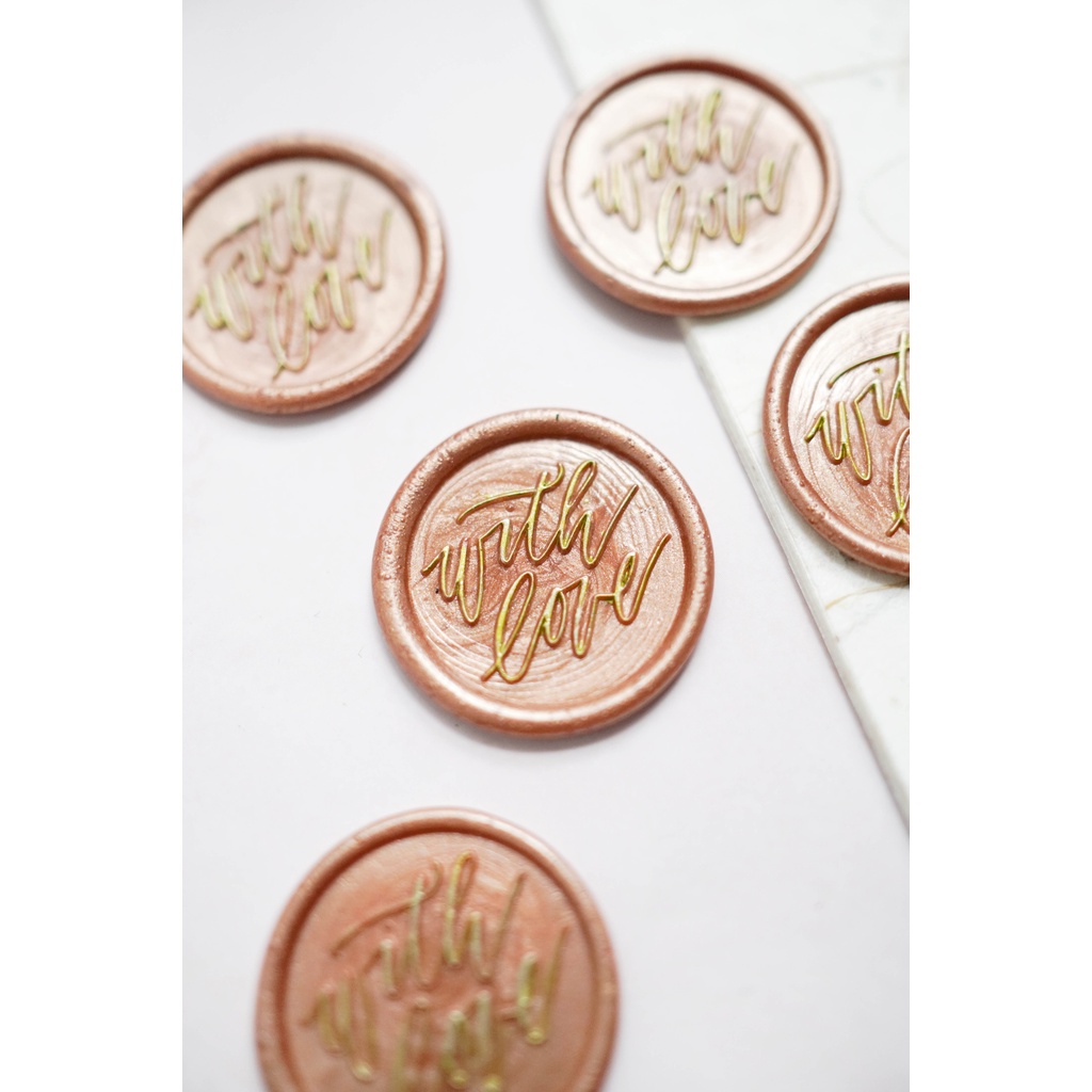 Con dấu sáp niêm phong - mẫu chữ With love