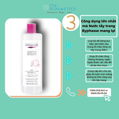 Nước Tẩy Trang Byphasse Micellar Make-up Remover Solution 500ml NTT2824 | BigBuy360 - bigbuy360.vn