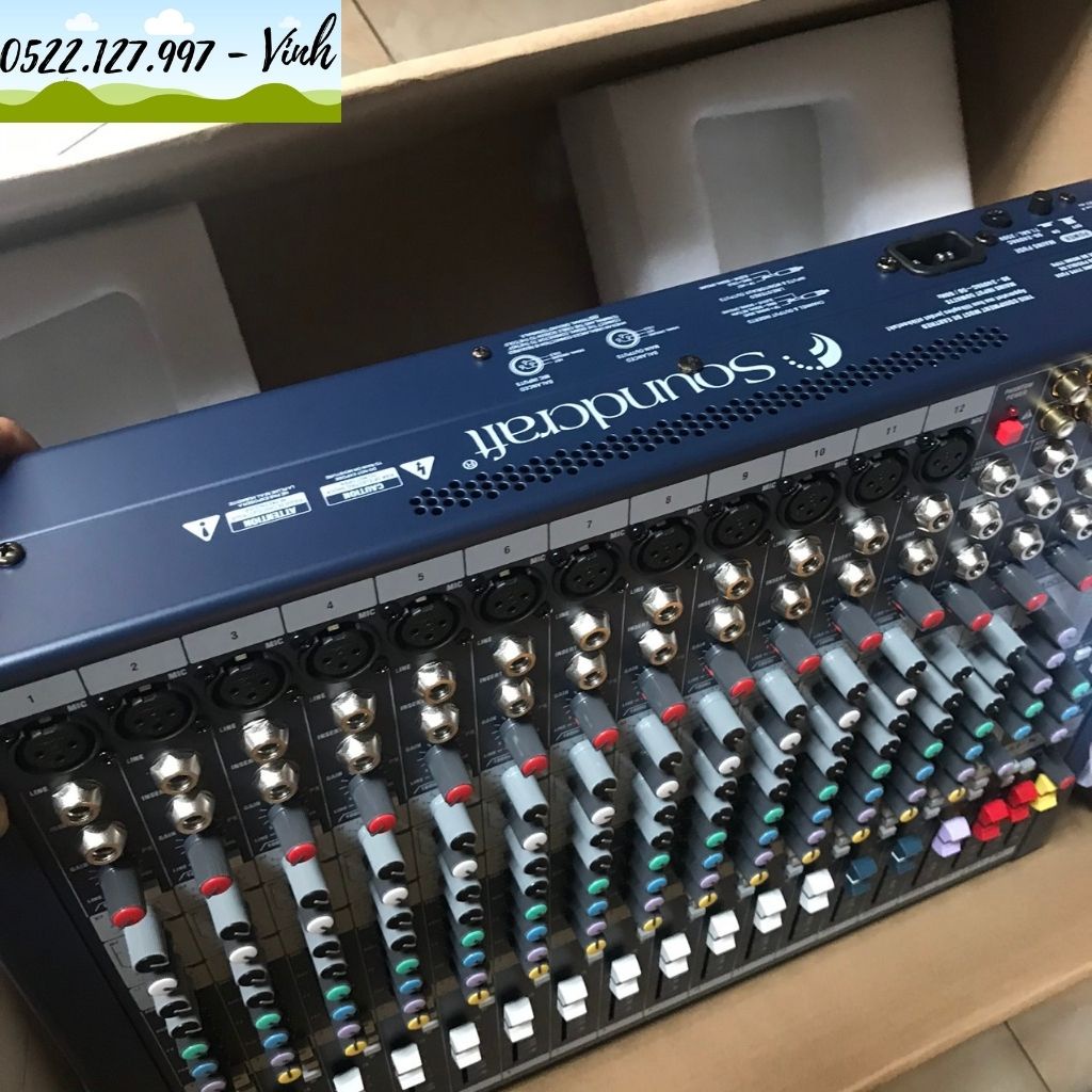 Mixer bàn Soundcraft MFX 12/2 - sản phẩm nhập khẩu loại 1 - Gia Khang Shop