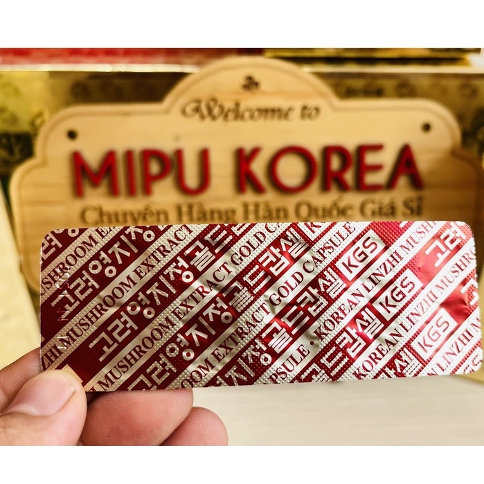 Viên Linh Chi Hộp Giấy KGS Hàn Quốc 99.6g