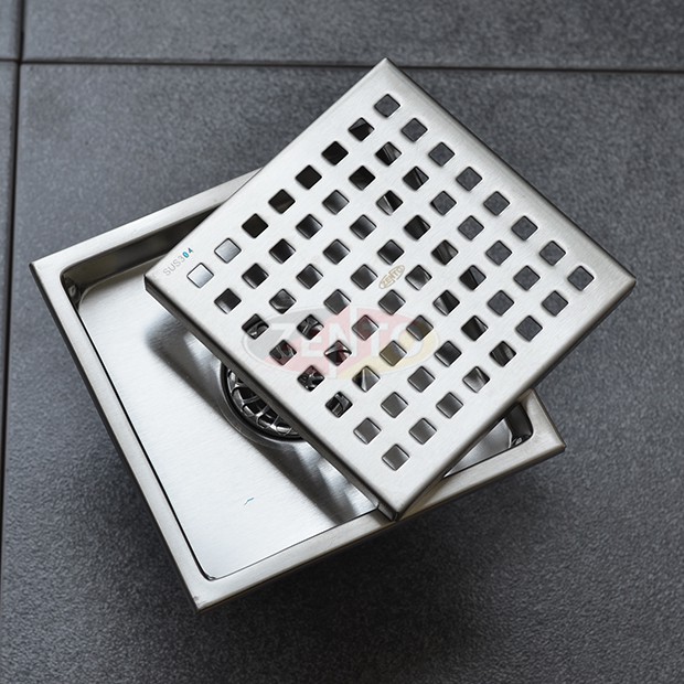 Thoát sàn chống mùi inox Square Zento ZT654 (150x150)